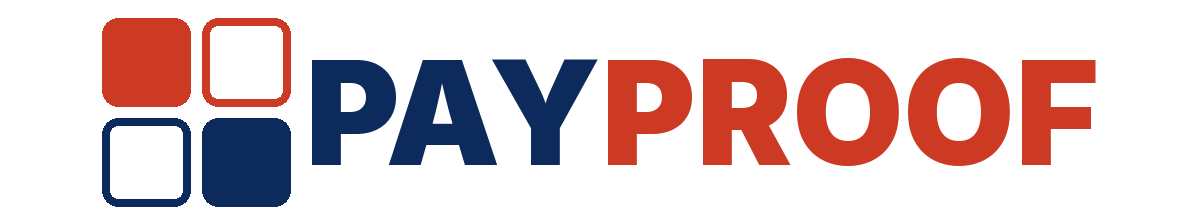 PayProof Insights sub-brand logo op witte achtergrond. Geschikt voor lichte websites en documenten.